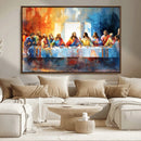 Abstract Watercolor The Last Supper Wall Art