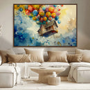 UP-Inspired Floating House with Balloons Canvas Art –