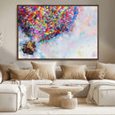 Don't Look Up Movie Canvas Wall Art - Vibrant Floating House