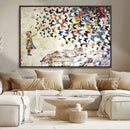 Banksy Wall Art - Banksy Girl Butterfly Graffiti Wall Art