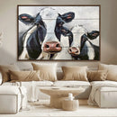 Vintage Baby and Mom Cattle Wall Art Canvas Print by MyGreatCanvas | Canvas Wall Art Prints | Photo Prints & Wall Decor