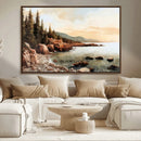 Serene Coastal View of Acadia National Park Wall Art -