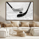Winter Ice Hockey Sport Canvas Wall Art Print - Hockey Wall by MyGreatCanvas | Canvas Wall Art Prints | Photo Prints & Wall Decor