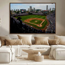 Chicago Cubs Baseball Team Print - Wrigley Field Stadium