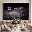 Ben Hill Griffin Stadium Night Game Triple Canvas Wall Art -
