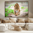 Leopard on the Prowl - Stunning Large Framed Leopard Wall