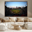 PNC Park Evening Game Triple Canvas Wall Art - Pittsburgh