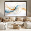 Decorative Turquoise Abstract Wave Wall Art Canvas Print by MyGreatCanvas | Canvas Wall Art Prints | Photo Prints & Wall Decor