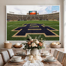 Notre Dame Stadium Giclee Canvas Print | Triptych Wall Art
