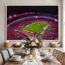 Bryant-Denny Stadium Night Game Triple Canvas Wall Art -