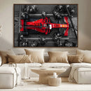 Ferrari Pit Stop Canvas Wall Art – Precision and Speed