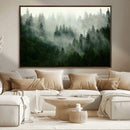 Misty Forest Wall Art – Tranquil Green Woodland Canvas by MyGreatCanvas | Canvas Wall Art Prints | Photo Prints & Wall Decor