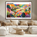 Framed Yayoi Kusama 1986 Wall Art Print – Japanese Wall Art
