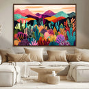 Abstract Kusama Print - Landscape Canvas Wall Art Print -