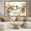 Abstract Watercolor Chickadee Bird Canvas Wall Art Print - by MyGreatCanvas | Canvas Wall Art Prints | Photo Prints & Wall Decor