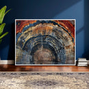 Abstract Tree Ring Wall Art Canvas Print – Colorful Framed