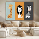 Boho Jungle Animal Nursery Wall Art Prints – Safari Decor