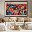 Yayoi Kusama Wall Art Canvas Print, Abstract Art, Large