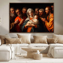 Religious Canvas Wall Art Print - Madonna and Child with