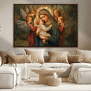 Mary Jesus Canvas Wall Art Print - Madonna and Child with