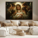 Mary Jesus Canvas Wall Art Print - Madonna and Child with