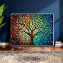 Yggdrasil Tree of Life Wall Art Print | Mosaic Style 3-Panel