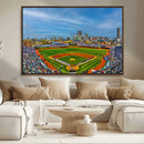 Wrigley Field Chicago Cubs Panoramic Canvas Print –