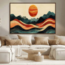 Mountain Triptych Wall Art Canvas Print – Western Nature