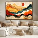 Mid Century Wall Art Print  - Abstract Woodland Print -