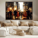 Abstract Jazz Art Wall Art Canvas Print – Colorful Musical