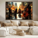 Jazz Wall Art Canvas Print – Colorful Musical Instrument