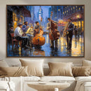 Colorful Jazz Wall Art - African American Music Canvas Print