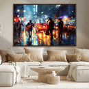 African American Jazz Canvas Wall Art Print – Abstract Music