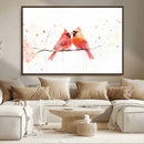 Cardinal Bird Canvas Wall Art - Male and Female Cardinal by MyGreatCanvas | Canvas Wall Art Prints | Photo Prints & Wall Decor
