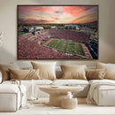 Indiana Memorial Stadium Wall Art Canvas Print, Framed
