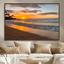 Tropical Beach Wall Art – Framed Sunset Ocean Canvas by MyGreatCanvas | Canvas Wall Art Prints | Photo Prints & Wall Decor