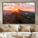Mountain Sunrise Wall Art – Framed Alpine Ridge Canvas by MyGreatCanvas | Canvas Wall Art Prints | Photo Prints & Wall Decor