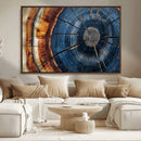 Framed Abstract Tree Ring Wall Art Print Natural Rustic Wood by MyGreatCanvas | Canvas Wall Art Prints | Photo Prints & Wall Decor