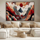 Abstract Mountain Wall Art Canvas Print – Vibrant Stylized by MyGreatCanvas | Canvas Wall Art Prints | Photo Prints & Wall Decor