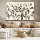 Abstract Horse Wall Art Canvas Print – Framed Horse Sketch by MyGreatCanvas | Canvas Wall Art Prints | Photo Prints & Wall Decor