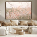 Pastel Grasses Wall Art Canvas Print – Framed Soft Meadow