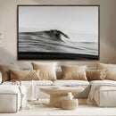 Black Wave Wall Art Canvas Print – Framed Abstract Surf by MyGreatCanvas | Canvas Wall Art Prints | Photo Prints & Wall Decor