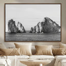 Coastal Wall Art – Framed Black White Ocean Canvas Artwork, by MyGreatCanvas | Canvas Wall Art Prints | Photo Prints & Wall Decor