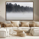 Surfer Fog Wall Art Canvas Print – Framed Foggy Beach Scene by MyGreatCanvas | Canvas Wall Art Prints | Photo Prints & Wall Decor