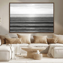 Monochrome Ocean Wall Art Canvas Print – Framed Moody Ocean by MyGreatCanvas | Canvas Wall Art Prints | Photo Prints & Wall Decor