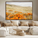 Golden Wildflowers Wall Art Canvas Print – Framed Hills by MyGreatCanvas | Canvas Wall Art Prints | Photo Prints & Wall Decor