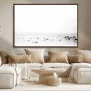 Monochrome Swimming Wall Art Canvas Print – Framed Ocean by MyGreatCanvas | Canvas Wall Art Prints | Photo Prints & Wall Decor
