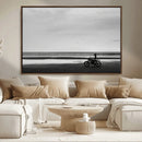 Motorcycle Beach Wall Art Canvas Print – Framed Vintage by MyGreatCanvas | Canvas Wall Art Prints | Photo Prints & Wall Decor