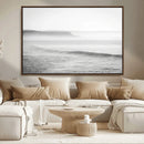 Black and White Seascape Wall Art Canvas Print – Framed by MyGreatCanvas | Canvas Wall Art Prints | Photo Prints & Wall Decor