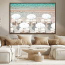 Calm Beach Wall Art – Framed Turquoise Water Canvas Artwork, by MyGreatCanvas | Canvas Wall Art Prints | Photo Prints & Wall Decor